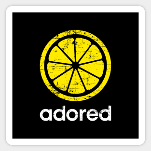 The Stone Roses Adored Indie Manchester Large Lemon Sticker